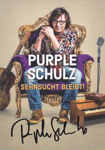 Autogrammkarte purple schulz - autogrammkarte,